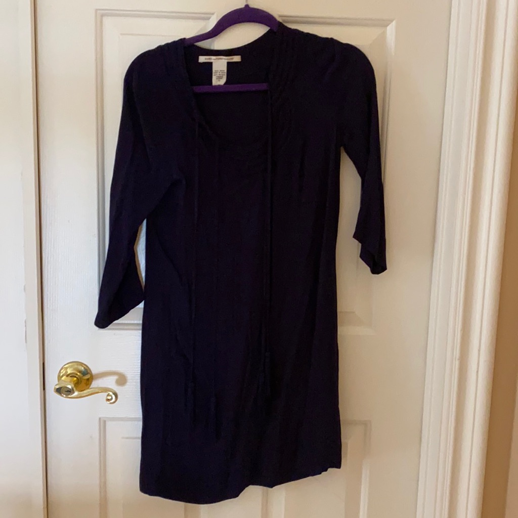 Diane Von Furstenberg Dress W/Tassels Sz 0